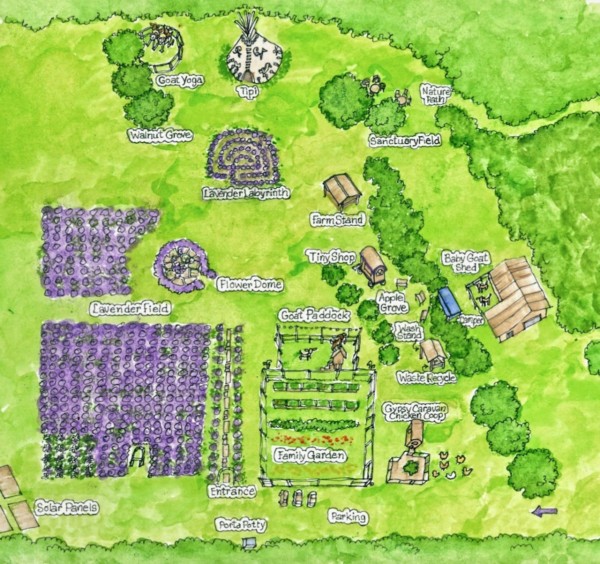 Mad Lavender Farm Map