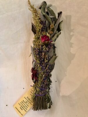 Smudge, Lavender Sage Sweet Annie Mugwort Rose