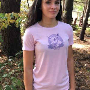 Baby Goat Tee shirt in lilac