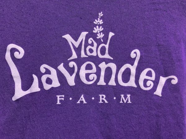 Mad Lavender Farm razer back t-shirt graphic