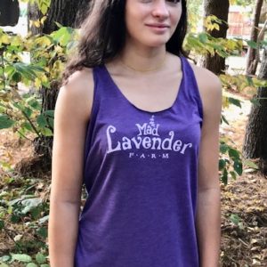 Mad Lavender Farm Racer Back Tee Shirt