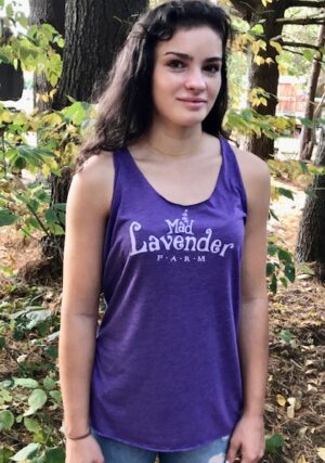 Mad Lavender Farm Racer Back Tee Shirt