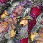 Sage Lavender Smudge with Rose Petals