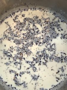 Lavender infused milk