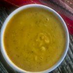 Pumpkin Soup with roasted lavender