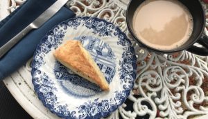 Lavender Scone and coffee