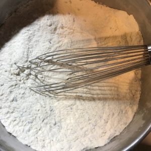 mixing dry ingredients