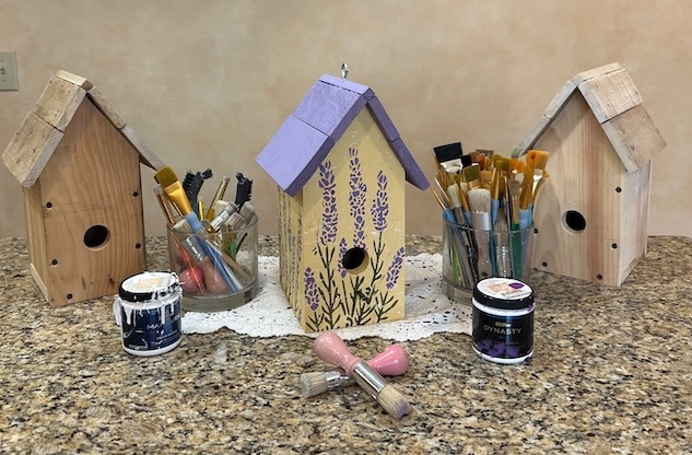 Lavender Birdhouse