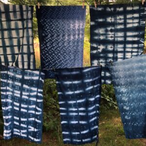 Shibori Indigo Squares