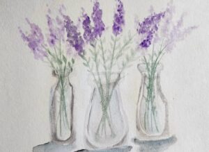 Lavender in bottles