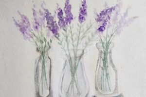 Lavender in bottles